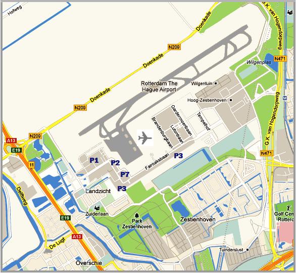 parkeren airport rotterdam